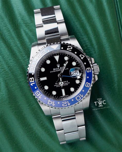 rolex batman gmt master ii price|Rolex Batman price chart.